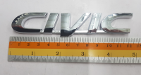 Logo Civic ของรถ Honda งานลพาสติก พร้อมกาวติด 12.5*2 cm