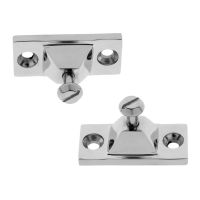 2 Pieces Marine Grade Stainless Steel Bimini Boat Top Side Mount Deck Hinge Accessories