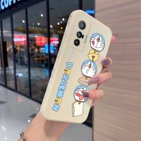 Yiเวปไซต์เคสโทรศัพท์สำหรับ Vivo X70 Pro,เคสซิลิโคนกันกระแทกเคสฝาครอบด้านหลังแบบเต็มกรอบสี่เหลี่ยมลายแมวโดราเอมอนสำหรับเคสโทรศัพท์