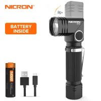 NICRON flashlight B74e model portable 600LM LED flashlight portable waterproof IP65 lid magnetic rotate 90 degree B74e (n7)