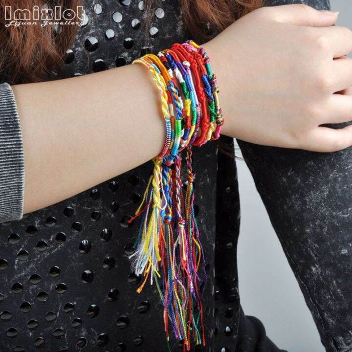 10-20-30pcs-diy-charm-rope-bracelet-multicolor-thread-friendship-bracelets-braided-cord-handmade-bracelet-fashion-jewelry-gift