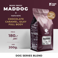 Cherrydog  Maddog เมล็ดกาแฟ คั่วกลาง-เข้ม เบรนไทย-ลาว ขนาด 200g.-1kg.  Dog Series Blend