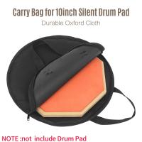 Silent Drum Pad Carry Bag Storage Bag Holder for 10inch Dumb Drum Percussion accessories