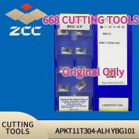 ZCC CT แบรนด์เพชรใบมีดโลหะผสม CNC APKT11T304-ALH YBG101 YD101 YD201 CNC คาร์ไบด์แทรก