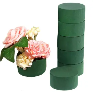 12 Pieces DIY Flower Foam with Bowl Kit 6.5 Inch Large Size Round Floral  Foam Blocks Green DIY Flower Arrangement Kit Floral Flower Arranging  Supplies
