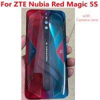 ผ้าหุ้มสำหรับ ZTE แบตเตอรี่สำรองแบบเต็มรูปแบบของแท้ Nubia Red Magic 5S ฝาเคสด้านหลังที่ประตูเคสโทรศัพท์ด้วยเลนส์กล้องถ่ายรูป Redmagic 5S