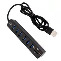 USB Hub 6 Port Splitter 100cm Multiple Expanderfor Computer Laptop Accessories