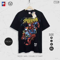 [ส่งฟรี] เสื้อยืด Spider Man สไปเดอร์แมน สกรีนลายหน้าหลัง ลิขสิทธิ์แท้ มาร์เวล รุ่น MX-003 เสื้อ Marvel แท้ [M,L,XL,2XL]