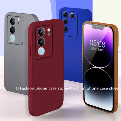 เคสโทรศัพท์ VIVOV29 5G VIVO V29e V29 Pro 5G เคส Phone Case ดีไซน์ใหม่เคสเสื้อสายเดี่ยวสีทึบปกป้องเลนส์ป้องกันตกซิลิโคนนิ่ม2023