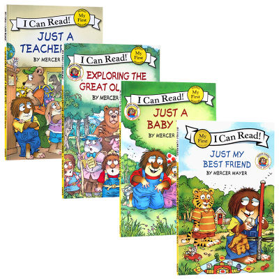 I can read elementary stage little critter small hairy man small freak 4 volumes co sale of original English picture books Wang Peiyu parent-child reading introduction to English picture books graded reading HarperCollins