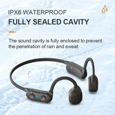 Remax Bluetooth V5.0 Bone Conduction Headphones Swimming Non-In-Ear Wireless Earphones Underwater Sports Waterproof IPX6 Headset