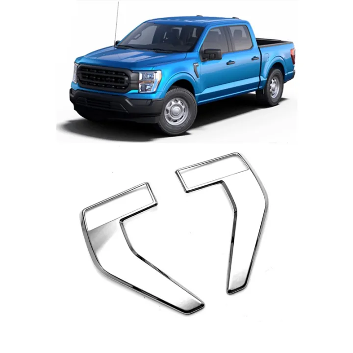 for-ford-f150-2020-2021-chrome-side-air-outlet-fender-grille-vent-trim-cover-auto-exterior-accessories