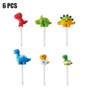 6/10 Pcs Mini Animal Food Picks for Kids Cute Food Fruit Fork