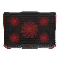 COOLCOLD Gaming แล็ปท็อป Cooler Notebook Cooling Pad 6พัดลม LED สีแดงน้ำเงินเงียบการไหลของอากาศแบบพกพาขาตั้งแล็ปท็อปปรับได้