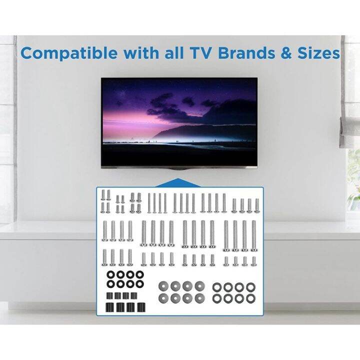 hot-k-ชุดฮาร์ดแวร์ติดตั้งทีวี-ตัวที่ยึดสกรูผนัง-vesa-อเนกประสงค์-เครื่องซักผ้า-สเปเซอร์แพ็ค-m4-m5-m8-m6-สำหรับทีวีและติดตั้งจอ