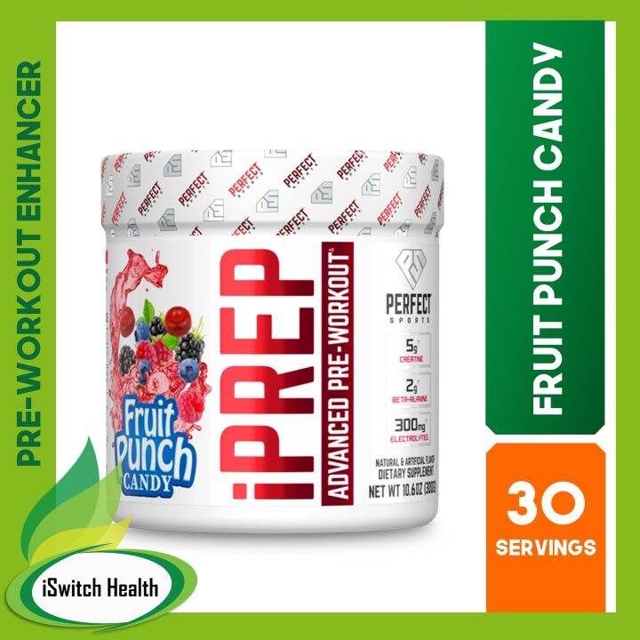 Perfect Sports iPrep Advanced PreWorkout 30 Servings Fruit Punch Candy Lazada PH