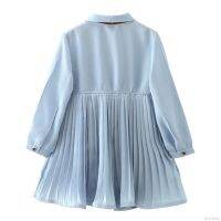 【dudubaba】Girls Pleated Fashion Chiffon Skirt Dress