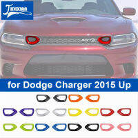 JIDIXIAN ABS รถกระจังหน้าย่างตกแต่งปกคลุมสำหรับ Dodge Charger 2015 Up ภายนอกเตาย่างอุปกรณ์เสริมฝาครอบ