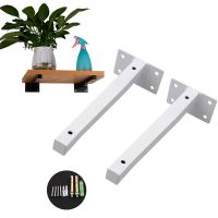 ⊙❧▨ 2PCS Square Pipe Triangle Bracket Shelf Support Adjustable Shelf Holder Wall Mount Bench Table Tripod Support Bracket 100-500mm