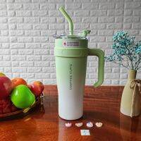 Genuine Big Mac five-color thermos cup keeps cold for 8-10 hours high-value office large-capacity straw water cup