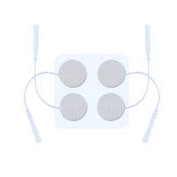 10คู่ TENS Electrodes Pads ขนาดเส้นผ่านศูนย์กลาง2.5ซม. พร้อมรูเสียบ2.0มม. สำหรับเครื่อง Tensems