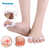 ¤◑ Pexmen 2Pcs Gel Toe Separators Bunion Corrector for Hammer Toes Overlapping and Mallet Toes Protectors for Men and Women