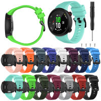 สายนาฬิกาข้อมือซิลิโคนนิ่ม20มม. สำหรับ Garmin Swim สายรัดข้อมือสำหรับเปลี่ยน2อุปกรณ์เสริมสำหรับนาฬิกาอัจฉริยะสายรัดข้อมือสำหรับ Garmin Forerunner 45