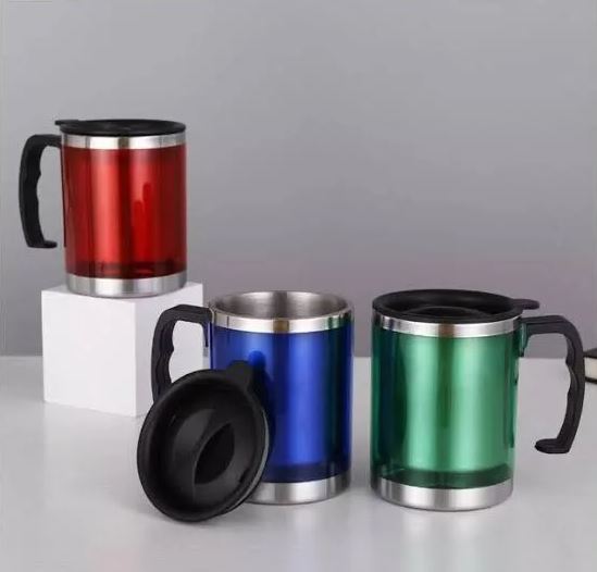 Termos Mug Warna 450ml Gelas Stainless Plastik Tumbler Kantor Lazada Indonesia 3909