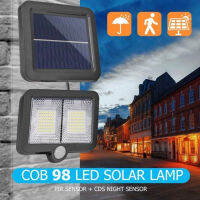 COB 98LED Solar Lamp Autometic Motion Sensor 3 Mode ไฟสปอร์ตไลท์โซล่าเซลล์ ปรับได้ 3โหมด เปิด-ปิดอัตโนมัติ เซ็นเซอร์ตรวจจับความเคลื่อนไหว