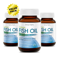 Vistra Salmon Fish Oil 1000mg 3x45 Capsules วิสทร้า แซลมอน ฟิชออย