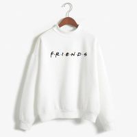 [Hot] Juventude Das Senhoras Moletom Clássico Moletom Com Capuz Amigos Carta Impresso Manga Longa Harajuku Pullover Com Capuz