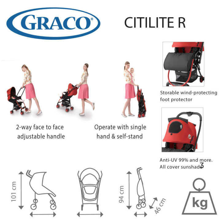 graco-รถเข็นเด็ก-citilite-r-stroller-พร้อมจัดส่ง-2-3-วัน