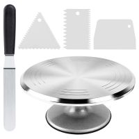 Cake Stand,Revolving Cake Turntable 12 Inch Rotating Cake Decorating Stand with Angled Icing Spatula,Cake Decorating