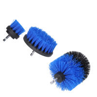 3Pcs เจาะ Brush Attachment Power Scrubber ชุด กระเบื้องปูพื้นอ่างอาบน้ำทำความสะอาดพรม Blue