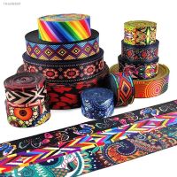 ✼▥ 2M 38/50mm Ethnic Jacquard Webbing Print Nylon Lace Ribbon Bag Strap Tape Belt Sling Clothing Decoration Band Sewing Accessories