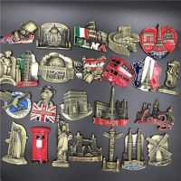 Fridge Sticker Travel French American English Italian Madibai Belgium India Israel New Three-Dimensional Magnetic Commemorative