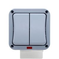 New Outdoor Wall Waterproof Switch IP66 Rainstorm Proof 220V 20A Single Control  Double Control Switch Special Wholesale Power Points  Switches Savers