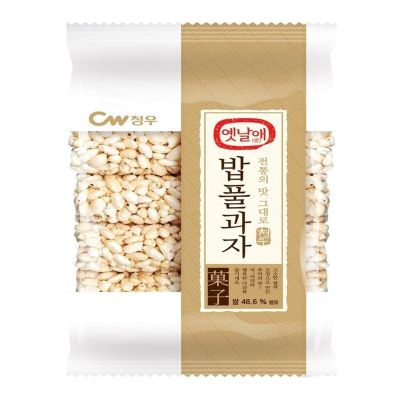 ขนมเกาหลี ขนมข้าวพอง cw korean traditional sweet rice snack  90g 청우 옛날에 밥풀과자