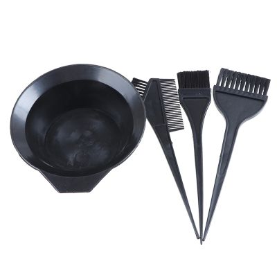 ஐ♟ 4Pcs Hair Color Dye Bowl Comb Brushes Tool Kit Set Tint Coloring Dye Bowl Comb