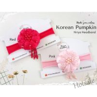 【hot sale】﹊㍿ C05 Korean Pumpkin Headband Nylon Baby Childrens Hair Clips Korean Headband Hanbok Accessories