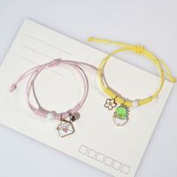 Cute Cartoon Panda Pendant Fashion Hand Made Bracelet Bracelets Bangles DIY Rope Chain Bracelet Gift For Women Wholesale Jewelry