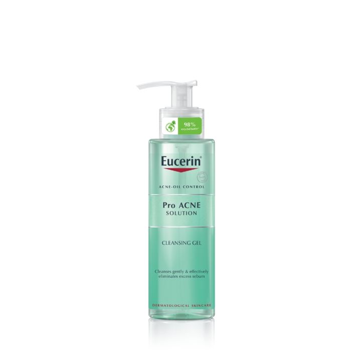 Eucerin Pro ACNE SOLUTION CLEANSING GEL 200 ML ยูเซอริน โปร แอคเน่