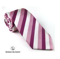 Giorgio Del Sarto Necktie Silk Pink with Fabric Texture เนคไทผ้าไหมสีชมพูมีเท็กเจอร์