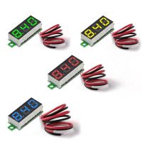 0.36 Inch 0-100V 3-Wire Gauge Voltage Voltmeter Display Digital Panel Detector Tools