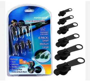 Zipper Repair Kit Universal Zipper Fixer 6PCS Removable Fix Zipper