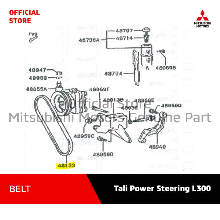 Mitsubishi Motors BELT Tali Power Steering L300 Lazada Indonesia