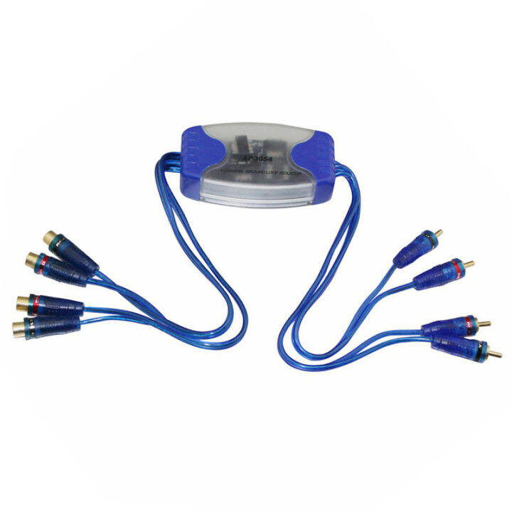 4RCA Audio Noise Filter Ground Loop Isolator Car Stereo Noise Filter