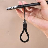 ▨▦ Keycahin Lanyard Leather String Short Grip Lanyard Mobile Phone Strap for USB Flash Drive Keychain ID Badge Holder DIY Hang Rope