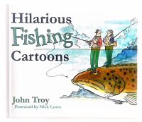 [Slight blemishes]Hilarious Fishing Cartoons Hardcover Full-color big size English book