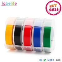 Labelife 5ชิ้น9มิลลิเมตร * 3เมตร Dymo 3D พลาสติกผสมสีลายนูนเทปสำหรับลายนูนผู้ผลิตฉลาก DYMO 1011 1610 1595 15447 12965